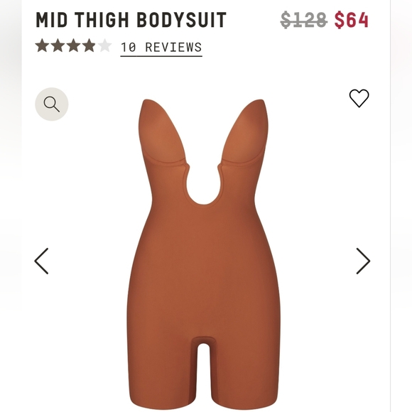 Skims XXS deep plunge bodysuit bnwt - Picture 2 of 2